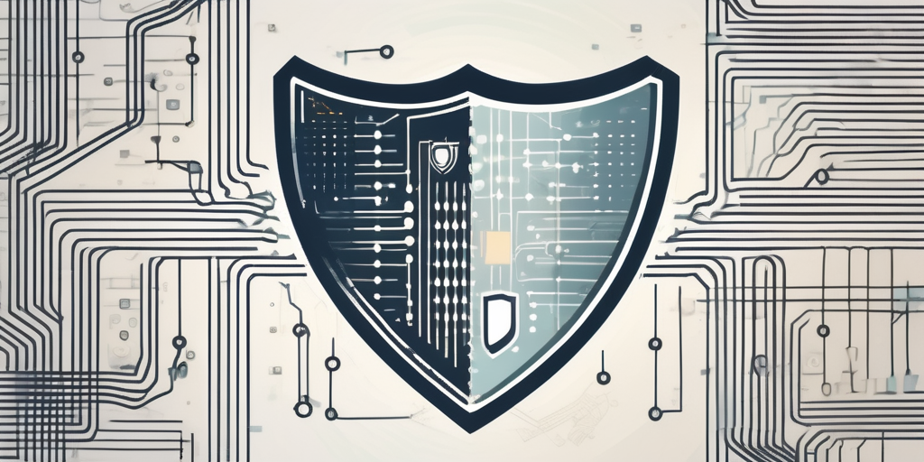 A shield symbolizing cybersecurity
