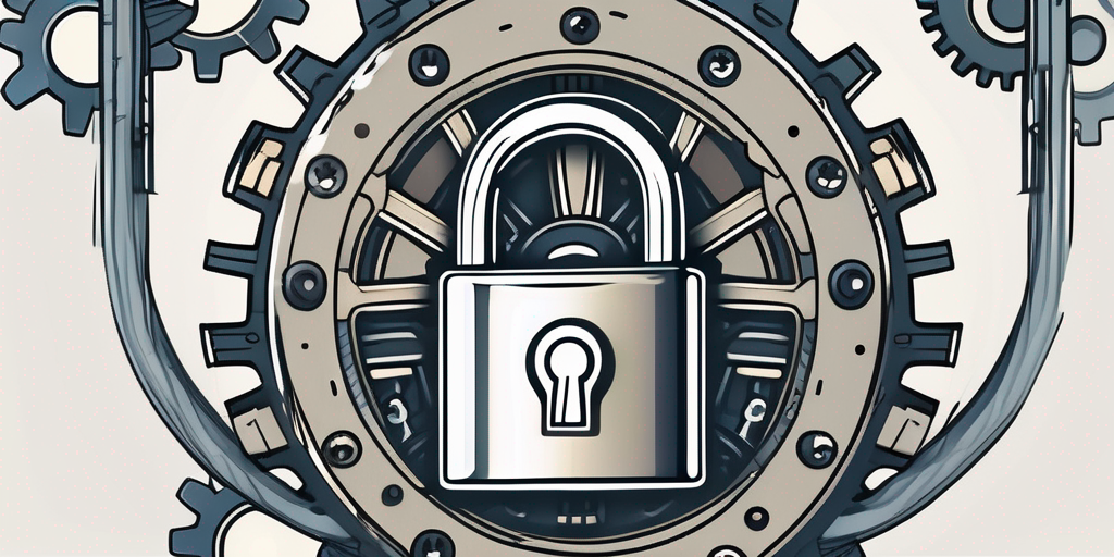 A padlock symbolizing security