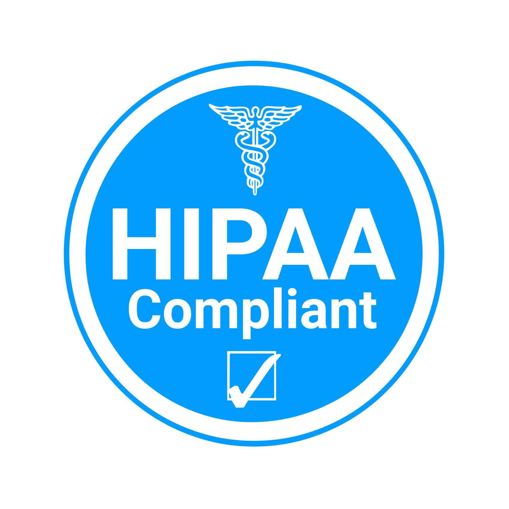 HIPAA compliant logo with check mark